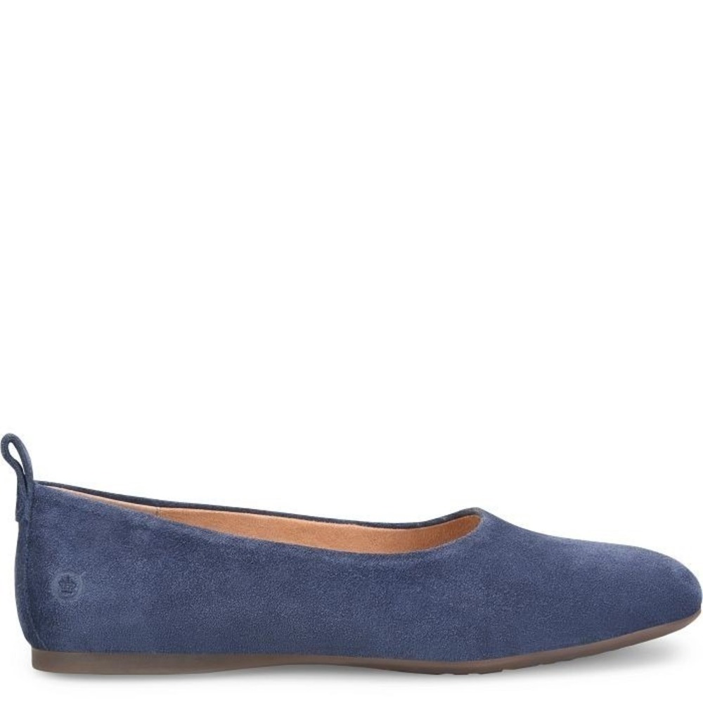 Born® Women's 7.5‎ M BECA™ Flat in Blue Indigo Suede - $110 - Picture 3 of 8